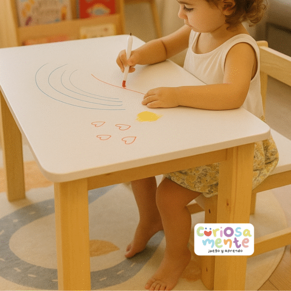 Mesa Infantil Pizarra c/ silla (+2 años) - Image 2