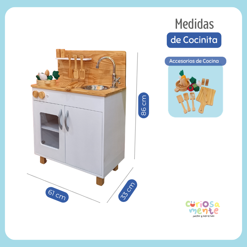 Cocinita c/ Accesorios (blanco) - Imagen 3