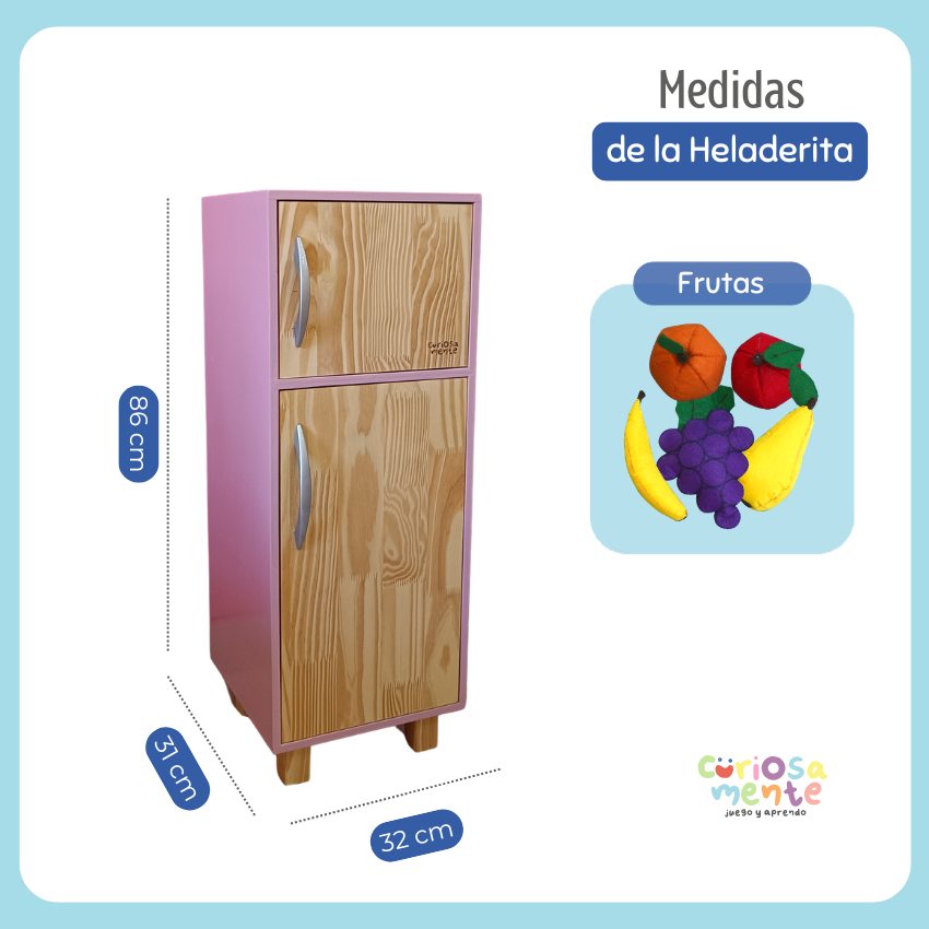 Heladerita infantil c/ frutas (rosa) - Imagen 2