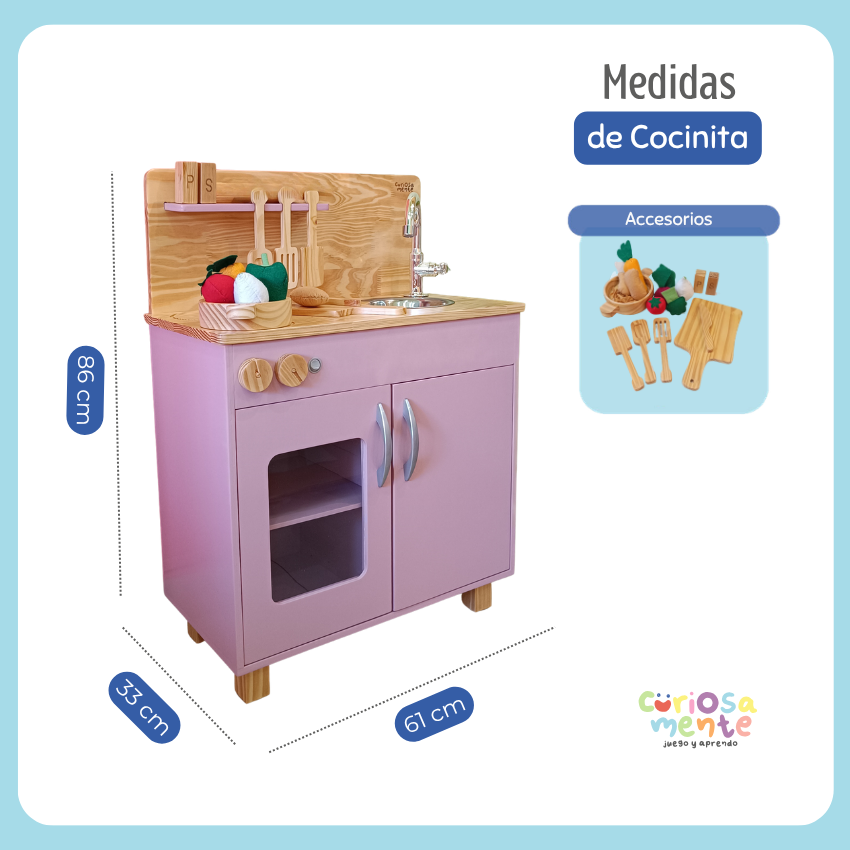 Cocinita c/ Accesorios (rosa) - Imagen 4