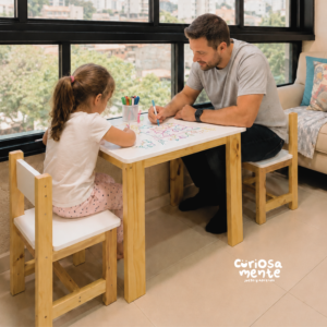 Mesa Infantil Pizarra c/ 2 sillas (+6 años)
