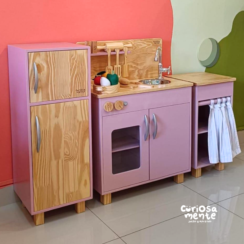 Cocinita c/ Accesorios (rosa) - Imagen 2