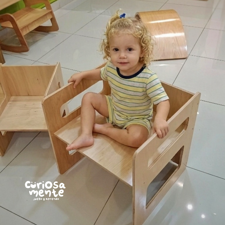 Mesa infantil Cubo c/ Silla infantil Cubo (+1 año) - Image 4